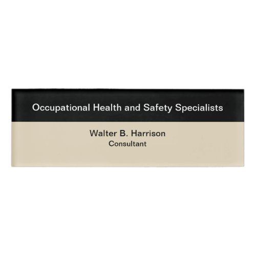 Occupational Health and Safety Specialist Name Tag