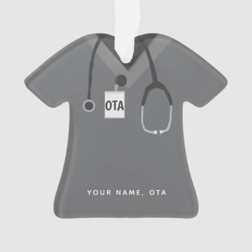 Occupational Therapist Assistant  Simple Scrubs Ornament