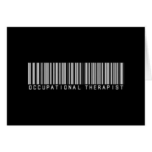 Occupational Therapist Bar Code Cards (Front Horizontal)