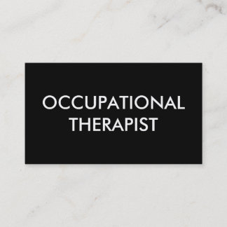 occupational therapist business card