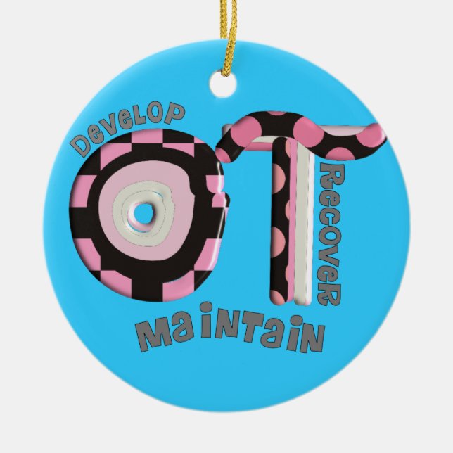 Occupational Therapist Christmas Ornament (Front)