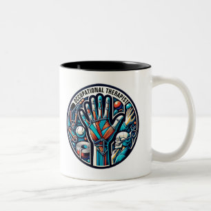 Occupational Therapist Custom Text Two-Tone Coffee Mug