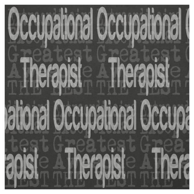 Occupational Therapist Extraordinaire Fabric (Swatch)