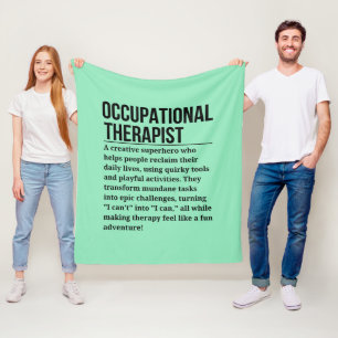 Occupational Therapist Fleece Blanket