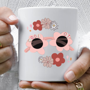 Occupational Therapist Fun Floral Sunglasses Two-Tone Coffee Mug