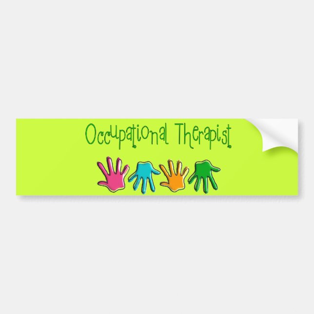 Occupational Therapist Gifts Bumper Sticker (Front)