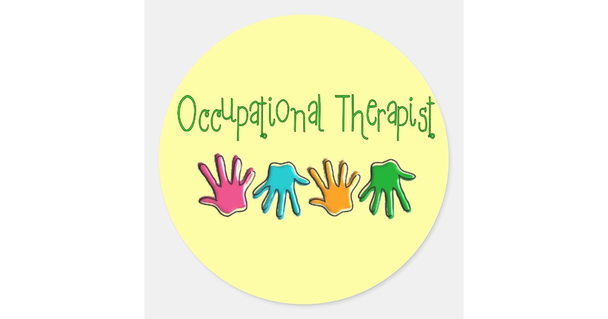 Occupational Therapist Ts Classic Round Sticker Zazzle 2407