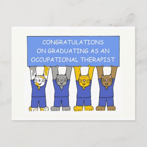 Occupational Therapist Graduate Congratulations Postcard