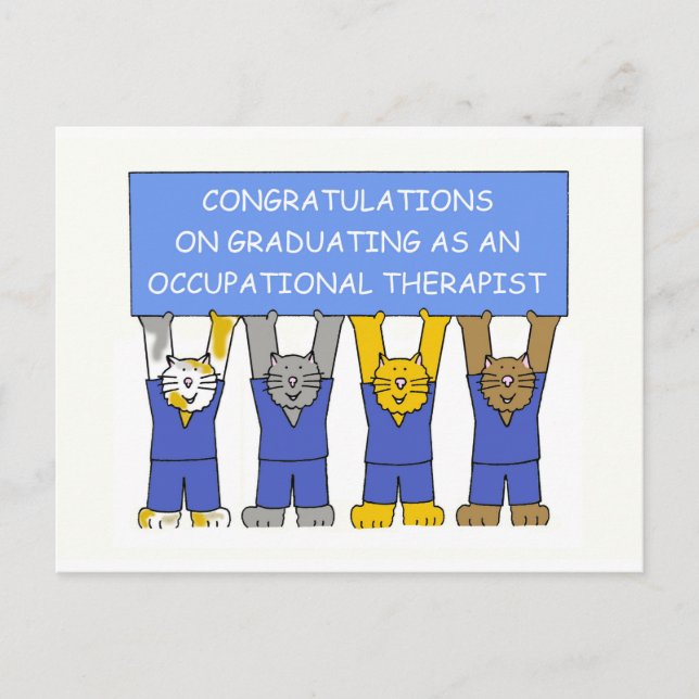 Occupational Therapist Graduate Congratulations Postcard (Front)