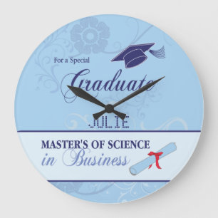 Occupational Therapist Graduation Swirl Round Gift Large Clock