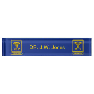 Occupational Therapist Nameplate