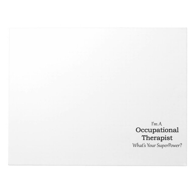 Occupational Therapist Notepad (Front)