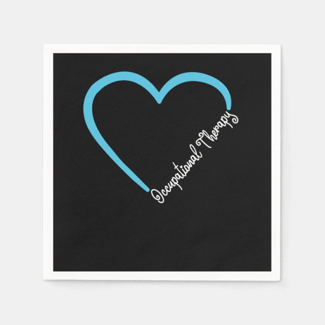 Occupational Therapist Occupational Therapy Heart Napkins (Front)