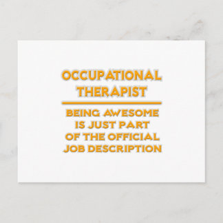 Occupational Therapist .. Official Job Description Postcard