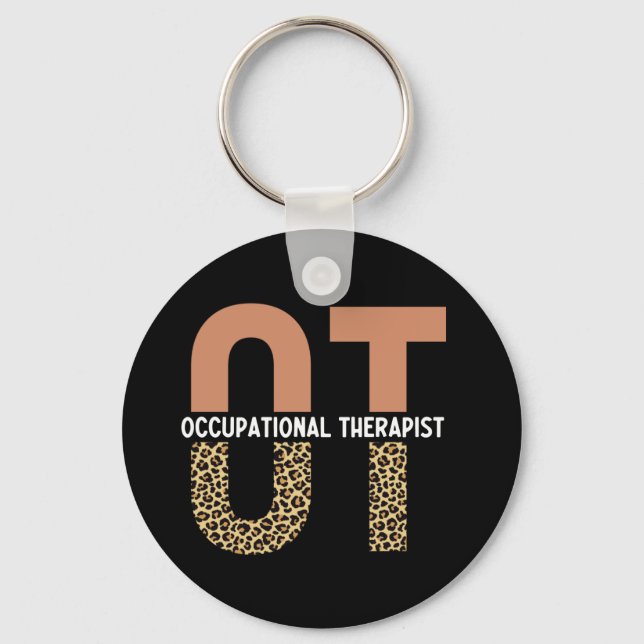 Occupational Therapist OT Appreciation Gift Keychain (Front)