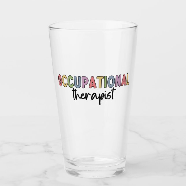 Occupational Therapist OT Occupational Therapy Glass (Front)