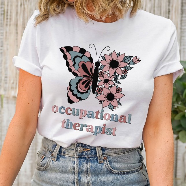 Occupational Therapist Personalized Boho Butterfly T-Shirt (Creator Uploaded)