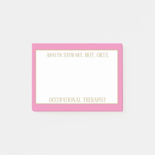 OCCUPATIONAL therapist post it notes