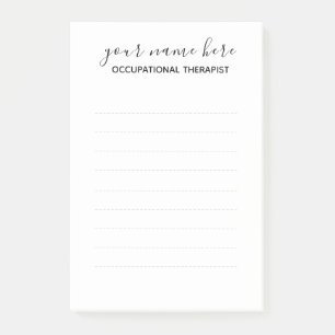 Occupational Therapist Post It Notes - Large