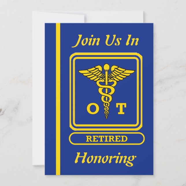 Occupational Therapist Retirement Invitation (Front)