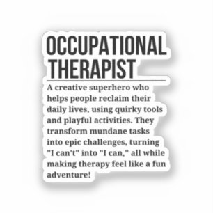 Occupational Therapist Sticker
