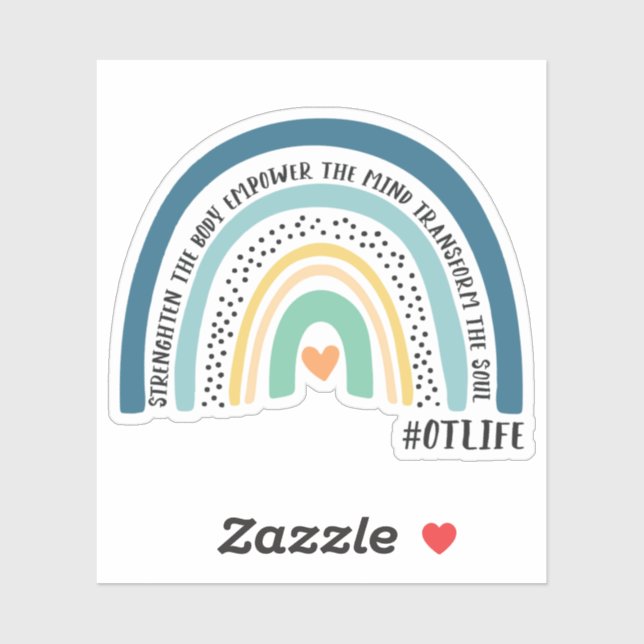 Occupational Therapist Strengthen The Body Rainbow Sticker (Sheet)