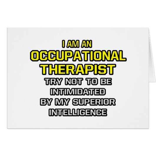 Occupational Therapist...Superior Intelligence Cards (Front Horizontal)