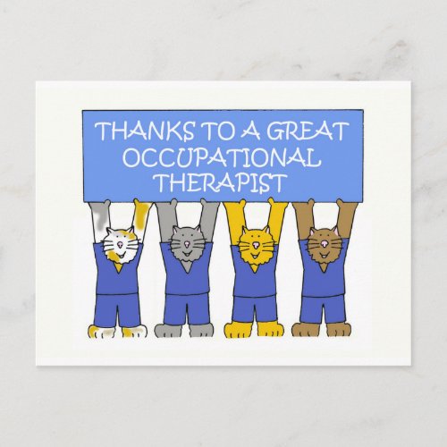 Occupational Therapist Thanks Postcard