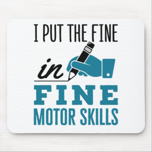 Occupational Therapist Therapy Fine Motor Skills Mouse Pad