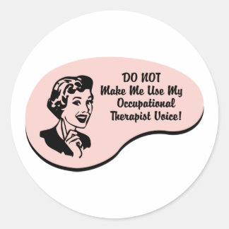Occupational Therapist Voice Classic Round Sticker