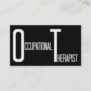 Occupational Therapist Word Business Card