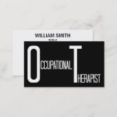Occupational Therapist Word Business Card (Front/Back)