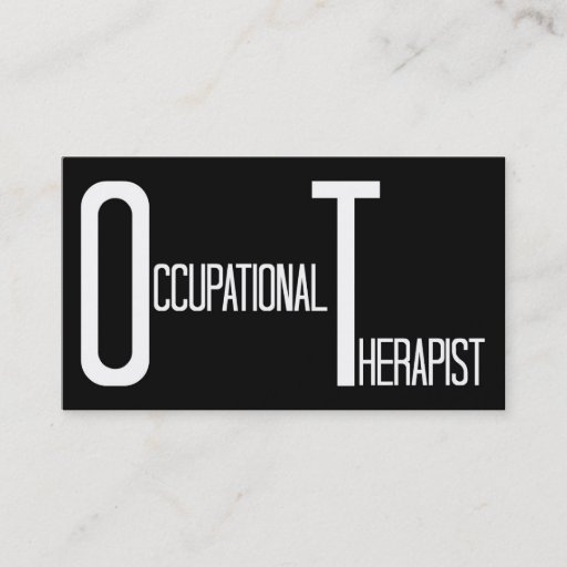 Customizable Occupational Therapist Word Business Card