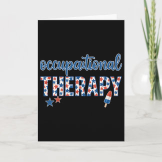 Occupational Therapy 4th Of July Patriotic Ot Red Card