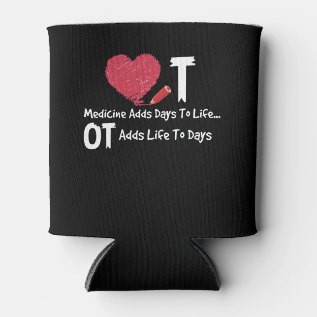 Occupational Therapy Adds Life To Days Heart Medic Can Cooler (Front)