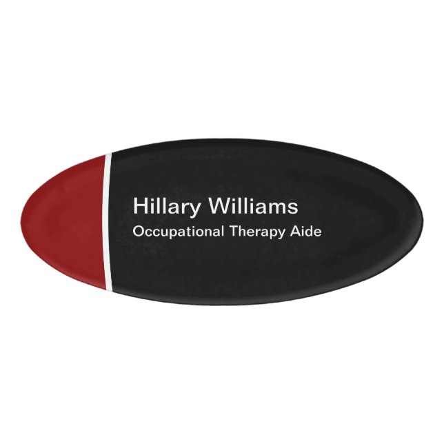 Occupational Therapy Aide Name Tag (Front)