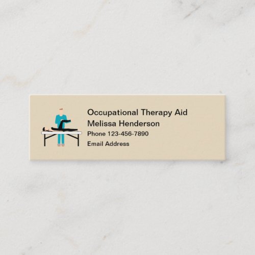 Occupational Therapy Aides Mini Business Card