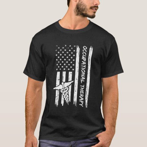 Occupational Therapy American Flag Ota T_Shirt