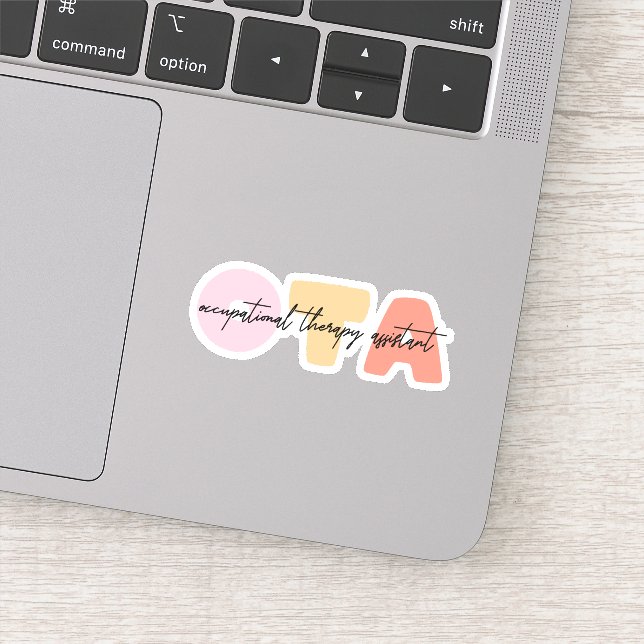 Occupational Therapy Assistant OTA Graduate Gift  Sticker (Detail)