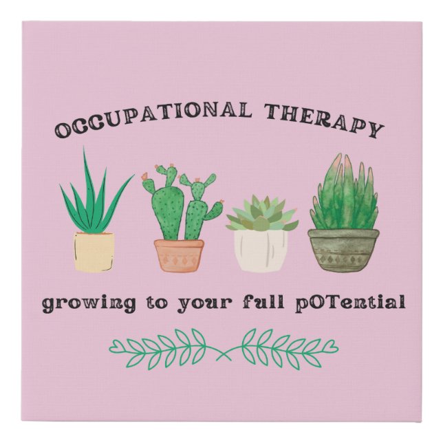 Occupational Therapy Canvas Art (Front)