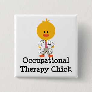 Occupational Therapy Chick Button