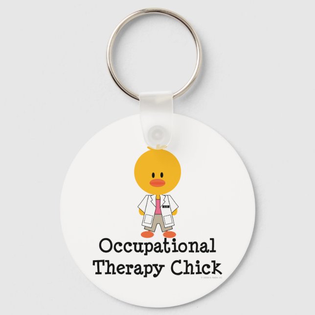 Occupational Therapy Chick Keychain (Front)