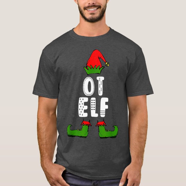 Occupational Therapy Christmas Elf T-Shirt (Front)