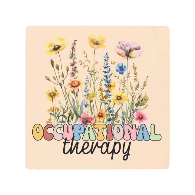 Occupational Therapy COTA Physical Therapist Metal Print (Front)
