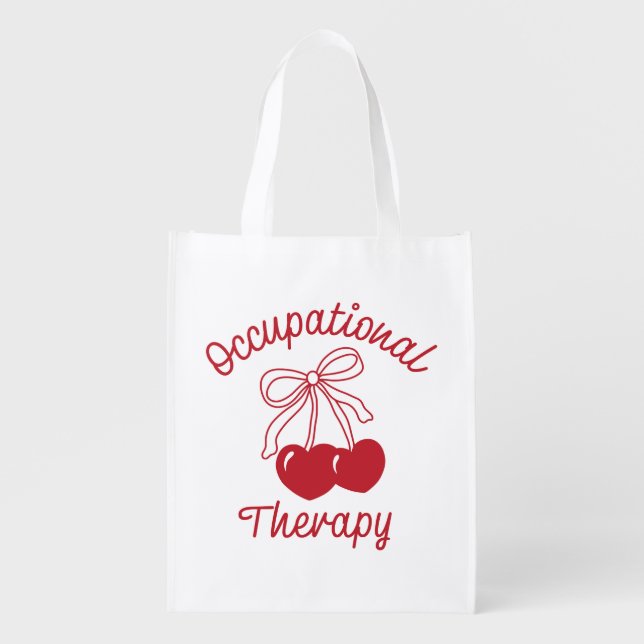 Occupational Therapy COTA Therapist Grocery Bag (Front)
