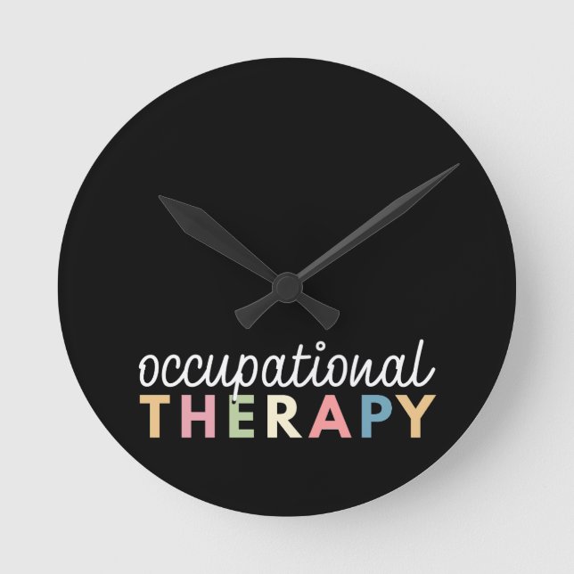 Occupational Therapy COTA Therapist Round Clock (Front)