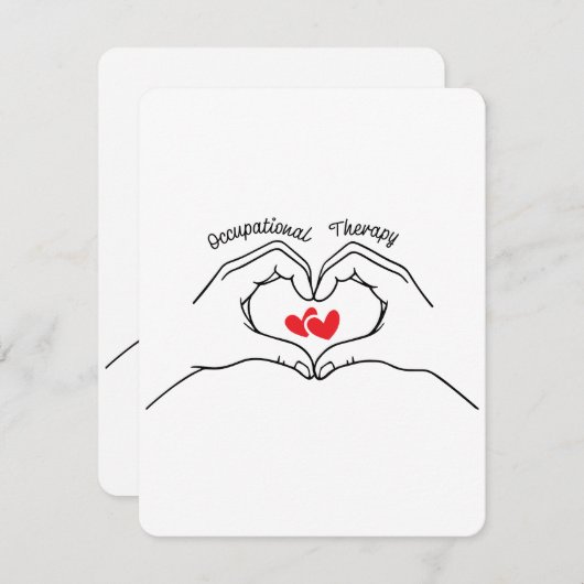 Occupational Therapy Cute Heart (Front/Back)