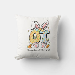 Occupational Therapy Easter Bunny OT OTA Spring Ot Throw Pillow
