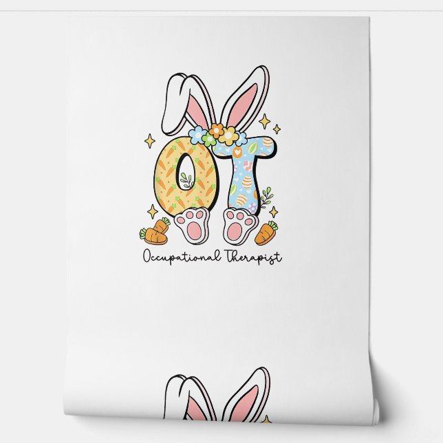 Occupational Therapy Easter Bunny OT OTA Spring Ot Wallpaper (Unrolling)