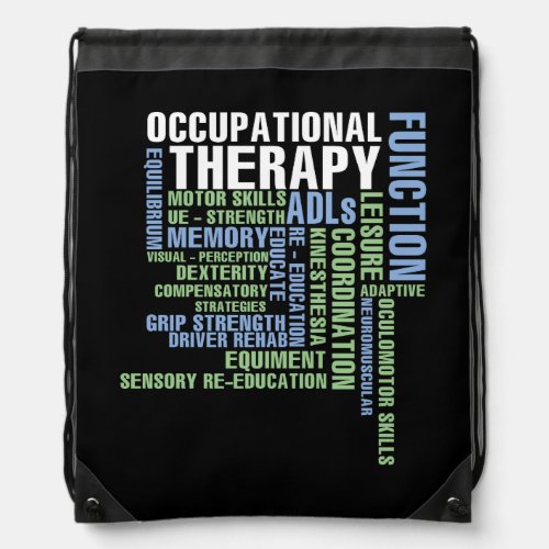 Occupational Therapy for OT Month Drawstring Bag